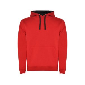 Толстовка с капюшоном Urban мужская, красный/черный Толстовка с капюшоном Urban мужская, красный/черный