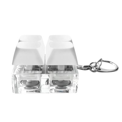 Брелок Press Anti Stress с LED подсветкой, белый