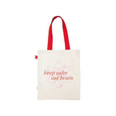 Сумка для покупокTopiс из переработанных материалов с наружным цветным карманом, красный (трафаретн)