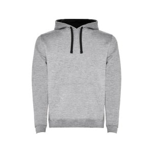 Толстовка с капюшоном Urban мужская, серый меланж/черный Толстовка с капюшоном Urban мужская, серый меланж/черный