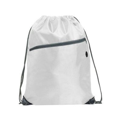 Рюкзак-мешок NINFA с карманом на молнии, белый