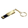 USB 2.0- флешка на 32 Гб с поворотным механизмом и зеркальным покрытием, золотистый