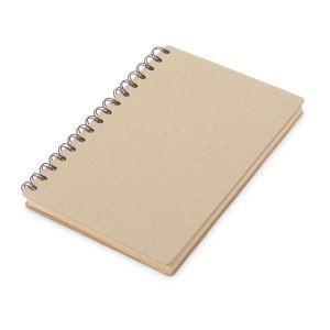 Блокнот на спирали в картонной обложке с переработанной бумагой Mania, натуральный Блокнот на спирали в картонной обложке с переработанной бумагой Mania, натуральный