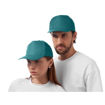 Бейсболка Poly 5-ти панельная 120гр, пыльно-бирюзовый