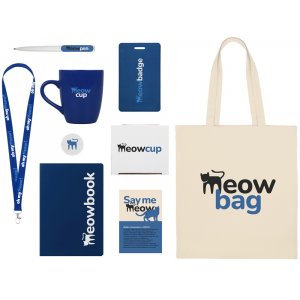 Welcome pack Starter Bundle, синий с нанесением
