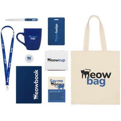 Welcome pack Starter Bundle, синий с нанесением