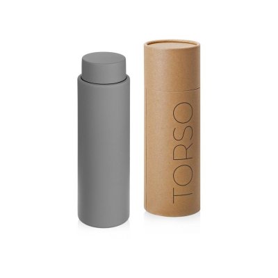 Вакуумный термос с двойными стенками и медным слоем Torso, 480 мл, серый