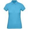 Рубашка поло женская Inspire, бирюзовая Рубашка поло женская Inspire, бирюзовая