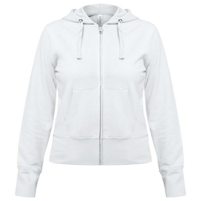 Толстовка женская Hooded Full Zip белая