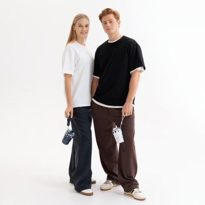 Футболка унисекс RUST, 240 гр., черная, размер XXXL