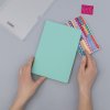Ежедневник Spark недатированный, мятный (с упаковкой, со стикерами)