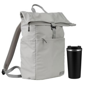 Подарочный набор Palermo, Boston, серый/черный (рюкзак, термокружка) Подарочный набор Palermo, Boston, серый/черный (рюкзак, термокружка)