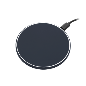 Беспроводное зарядное устройство с подсветкой 15W Auris, синее