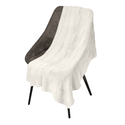 Плед Cella вязаный, бежевый (без подарочной коробки)