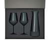 Подарочный набор декантер + 2 бокала для вина Emerald в черной коробке