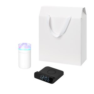 Подарочный набор Crystal, Rigel, черный (увлажнитель воздуха, зарядное устройство) Подарочный набор Crystal, Rigel, черный (увлажнитель воздуха, зарядное устройство)