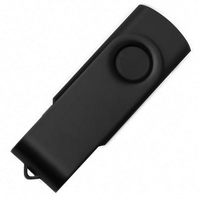 USB flash-карта DOT (16Гб), черный, 5,8х2х1,1см, пластик, металл