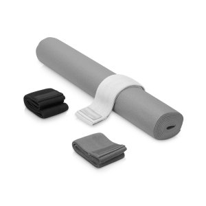 Подарочный набор с ковриком и фитнес резинками Virasana, серый Подарочный набор с ковриком и фитнес резинками Virasana, серый