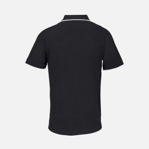 Рубашка поло унисекс Palermo, черная с белым