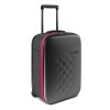 Чемодан складной Rollink Earth 55x40x20 см, 2 колеса, черный/красный