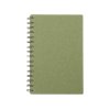 Блокнот на спирали в картонной обложке с переработанной бумагой Mania, зеленый