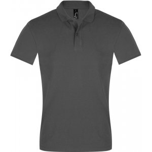 Рубашка поло мужская Perfect Men 180 темно-серая