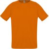 Футболка унисекс Sporty 140, оранжевая Футболка унисекс Sporty 140, оранжевая