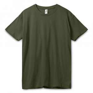Футболка унисекс Regent 150, темный хаки Футболка унисекс Regent 150, темный хаки