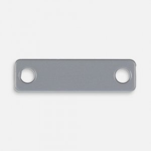 Шильдик металлический Alfa Liten, серый