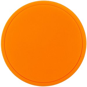 Лейбл из ПВХ Dzeta Round, L оранжевый неон Лейбл из ПВХ Dzeta Round, L оранжевый неон