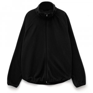 Куртка флисовая унисекс Fliska, черная Куртка флисовая унисекс Fliska, черная