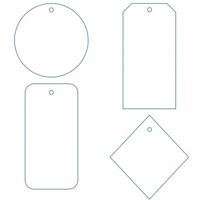Этикетка картонная на заказ Carta, S