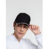 Бейсболка Classic 2.0, черная с белым кантом