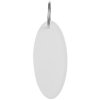 Брелок «Овал», белый