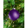 Елочный шар Finery Matt, 8 см, матовый фиолетовый