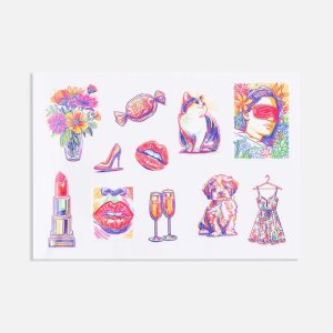 Стикерпак UV-DTF Thematic, 8 марта