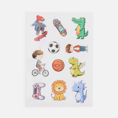 Стикерпак UV-DTF Thematic, для мальчиков