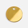 Шильдик металлический Alfa Sirkel, золотистый глянцевый Шильдик металлический Alfa Sirkel, золотистый глянцевый