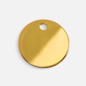 Шильдик металлический Alfa Sirkel, золотистый глянцевый
