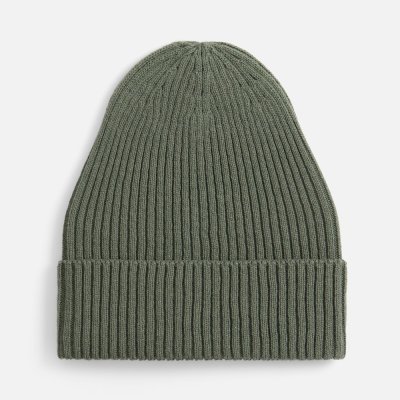 Шапка Catch Match без помпона, зеленая (полынь)