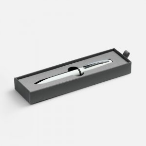 Ручка шариковая Bolt Soft Touch в футляре, белая