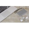 Зарядное устройство "Камень" с покрытием soft grip, 4000 mAh в подарочной коробке, цвет серый