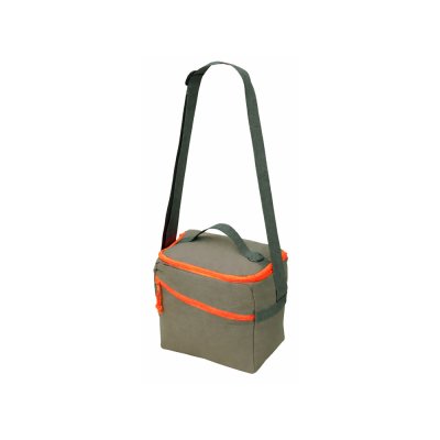 Изотермическая сумка-холодильник Neo Classic c контрастной молнией, серый/оранжевый