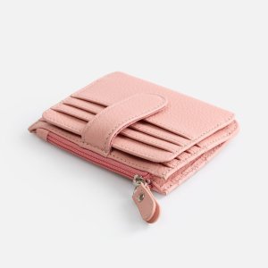 Картхолдер на молнии Unison, розовый Картхолдер на молнии Unison, розовый