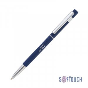 Ручка шариковая "Star", покрытие soft touch, цвет темно-синий