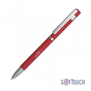Ручка шариковая "Mars", покрытие soft touch, цвет красный