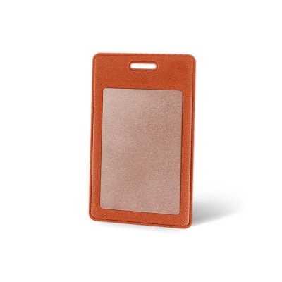 Вертикальный карман из экокожи для карты Favor, оранжевый