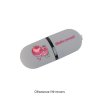 Флеш-карта "Камень" с покрытием soft grip в футляре, объем памяти 16GB, цвет серый
