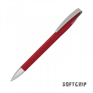 Ручка шариковая COBRA SOFTGRIP MM, цвет красный