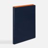 Ежедневник Doppio, недатированный, синий с оранжевым